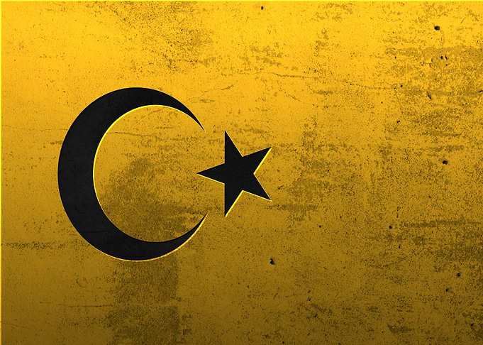 Flag of Turkey cityscapes