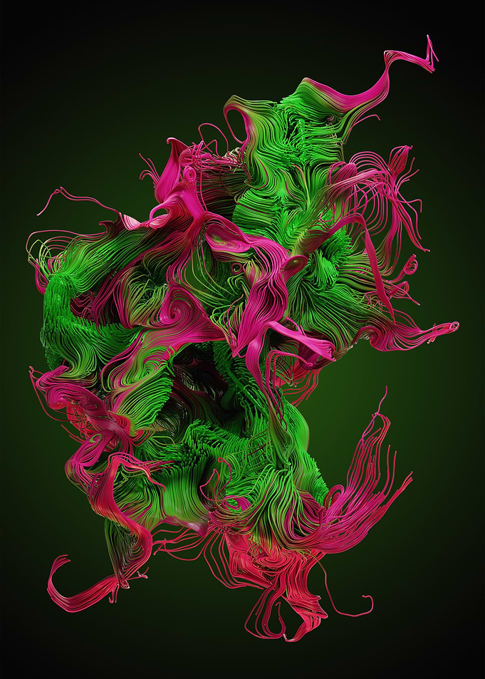 Chaotic Lines Art 18 Color