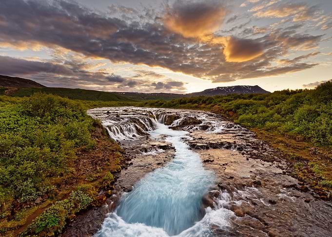 Waterfall in Iceland