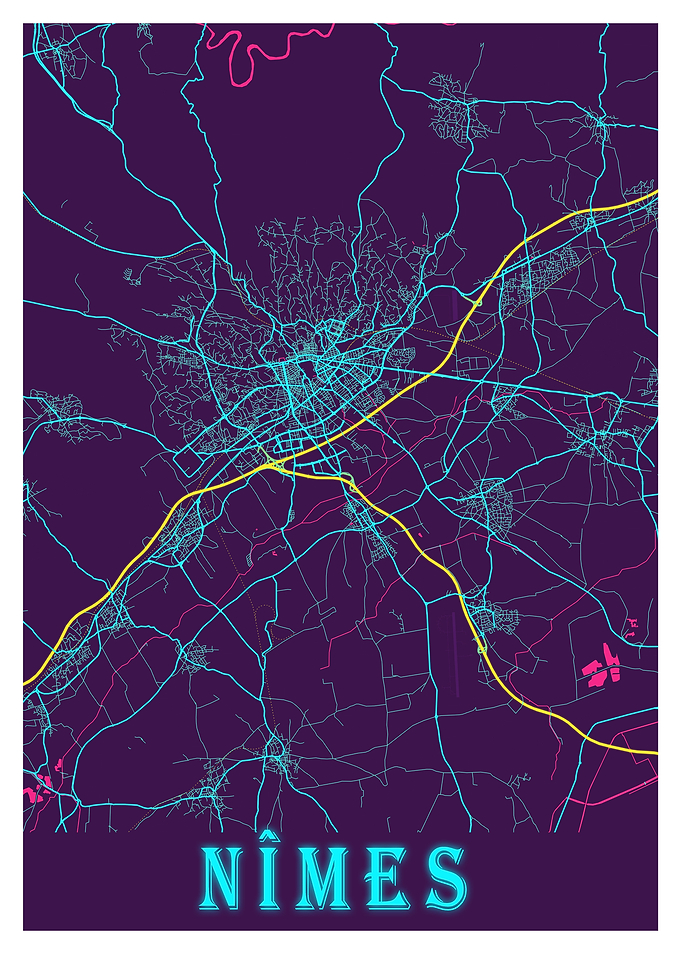 Nmes Neon City Map