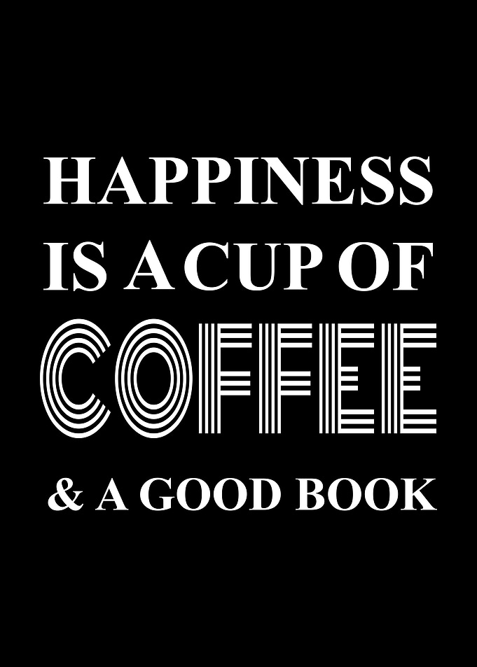Typography quotes coffee