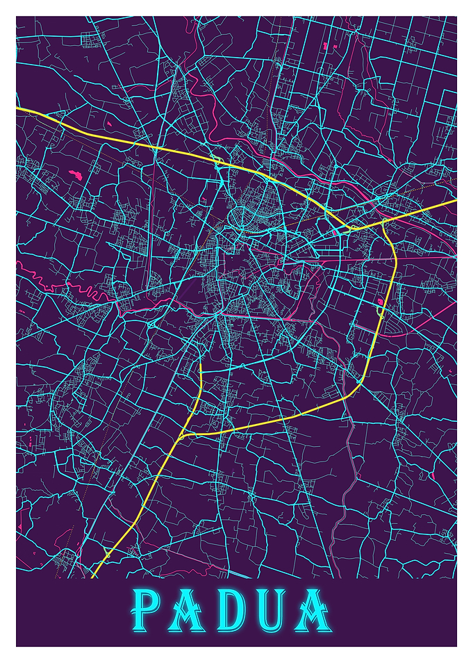 Padua Neon City Map