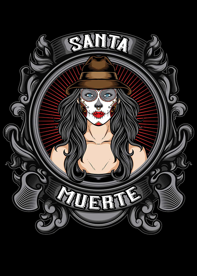 Santa Muerte Sugar Skull