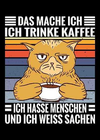 Coffee cats saying drink