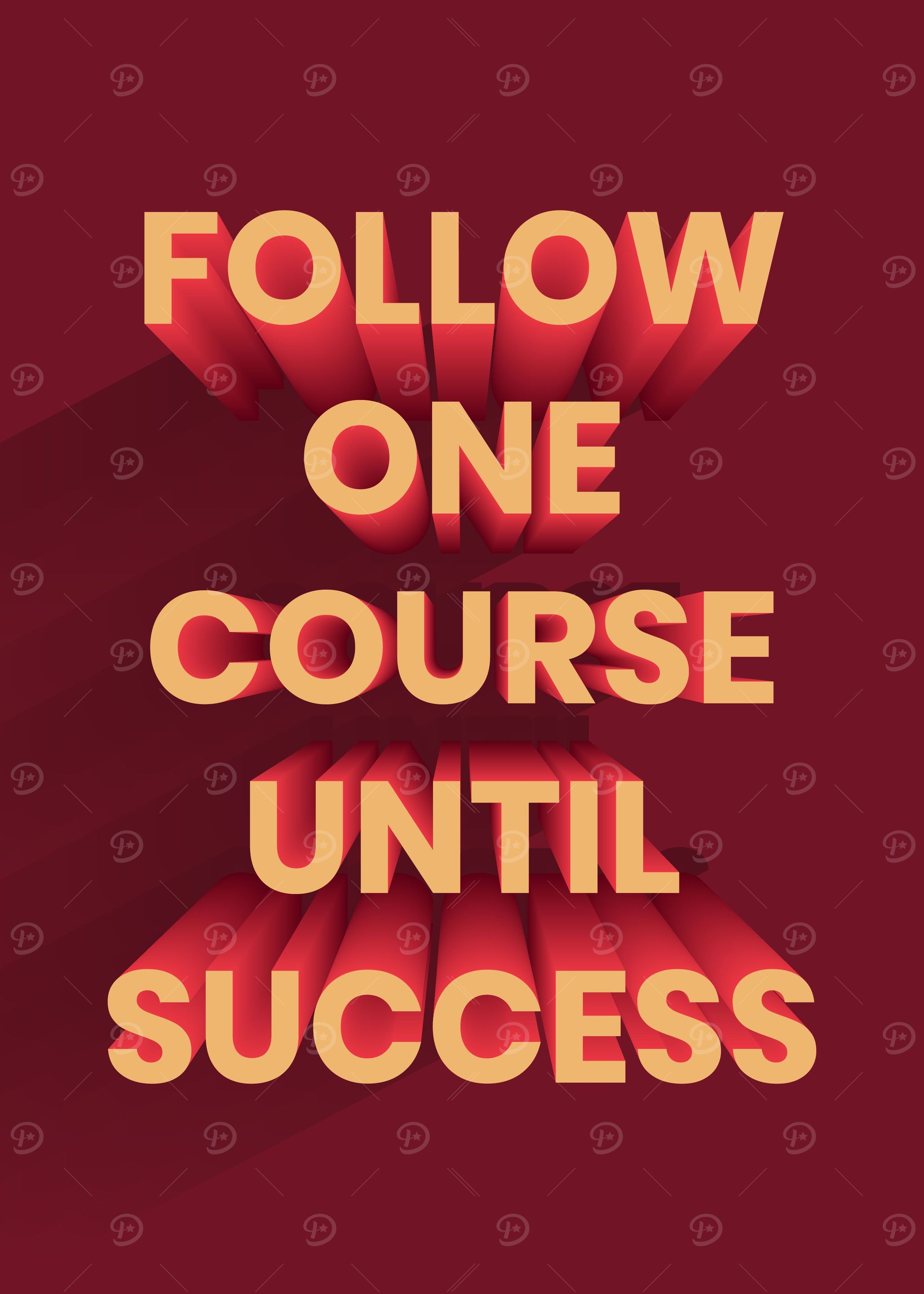 3D Motivation Quote