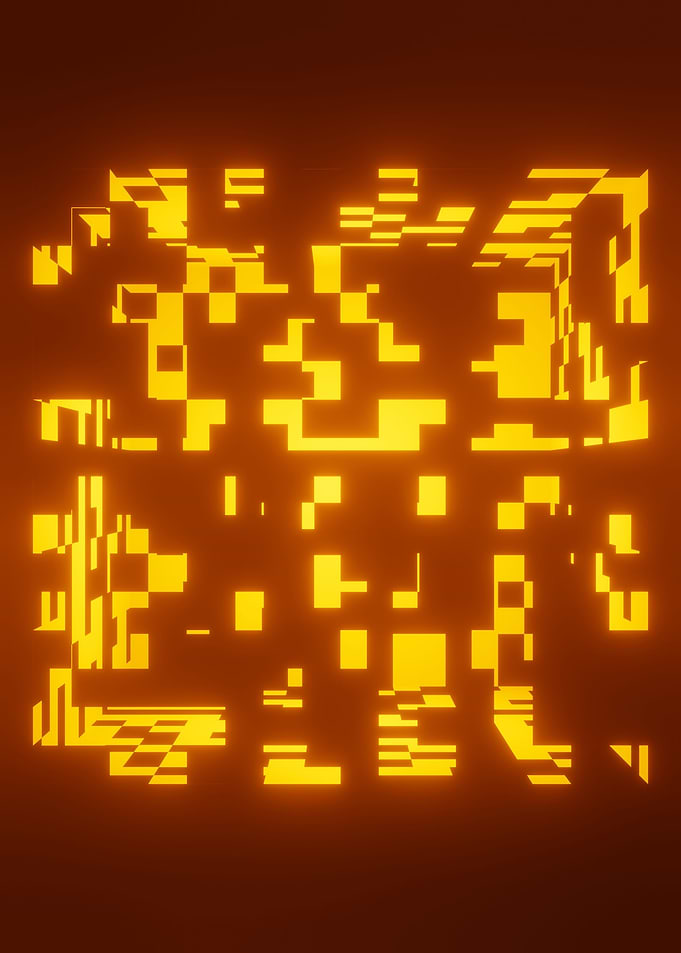 Warm Abstract Cube