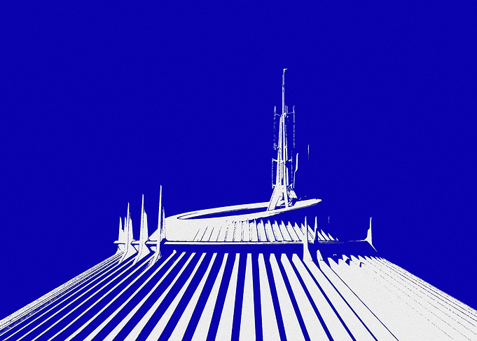 Space Mountain blue print