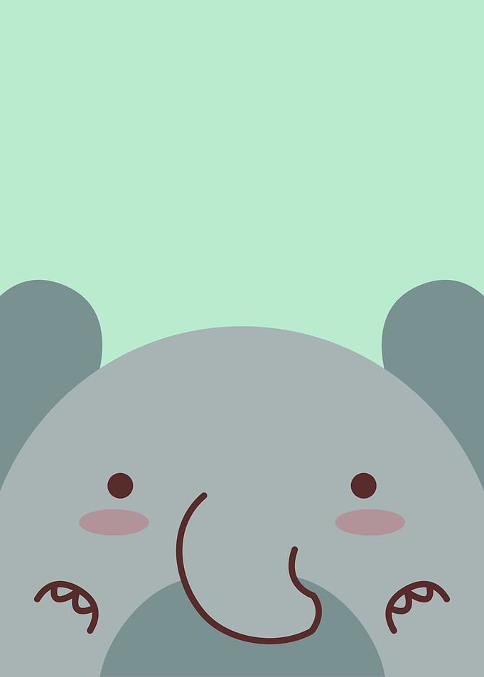 Cute Kawaii Elephant