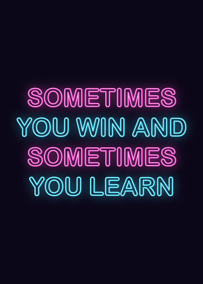 Neon Motivation Quote