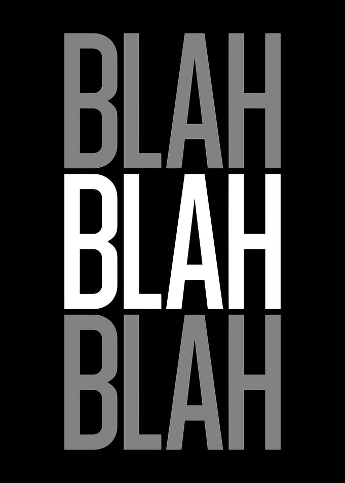 Bla Bla Bla poster
