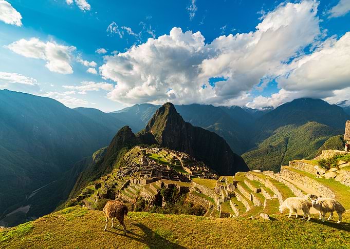 Sunset at Machu Picchu