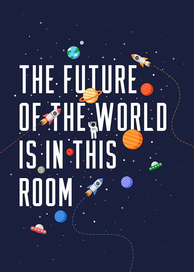 space kids motivation room