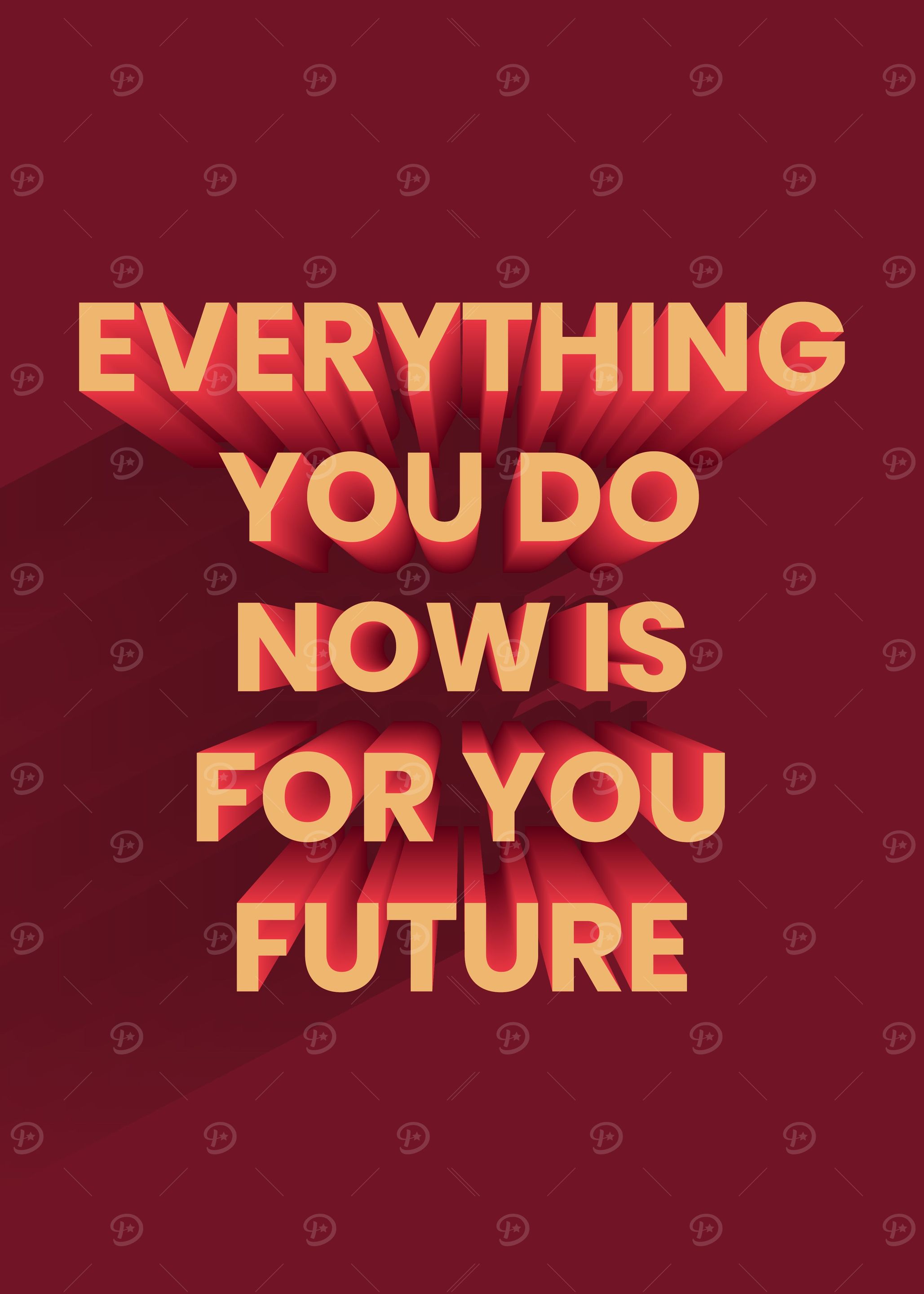3D Motivation Quote