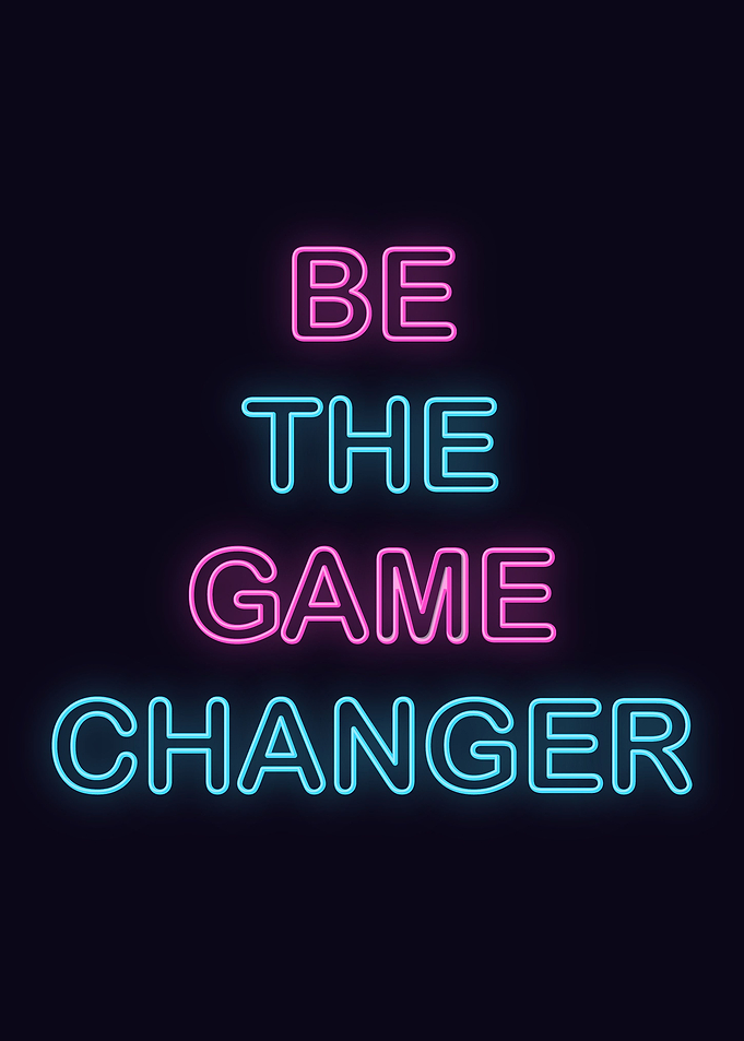 Neon Motivation Quote