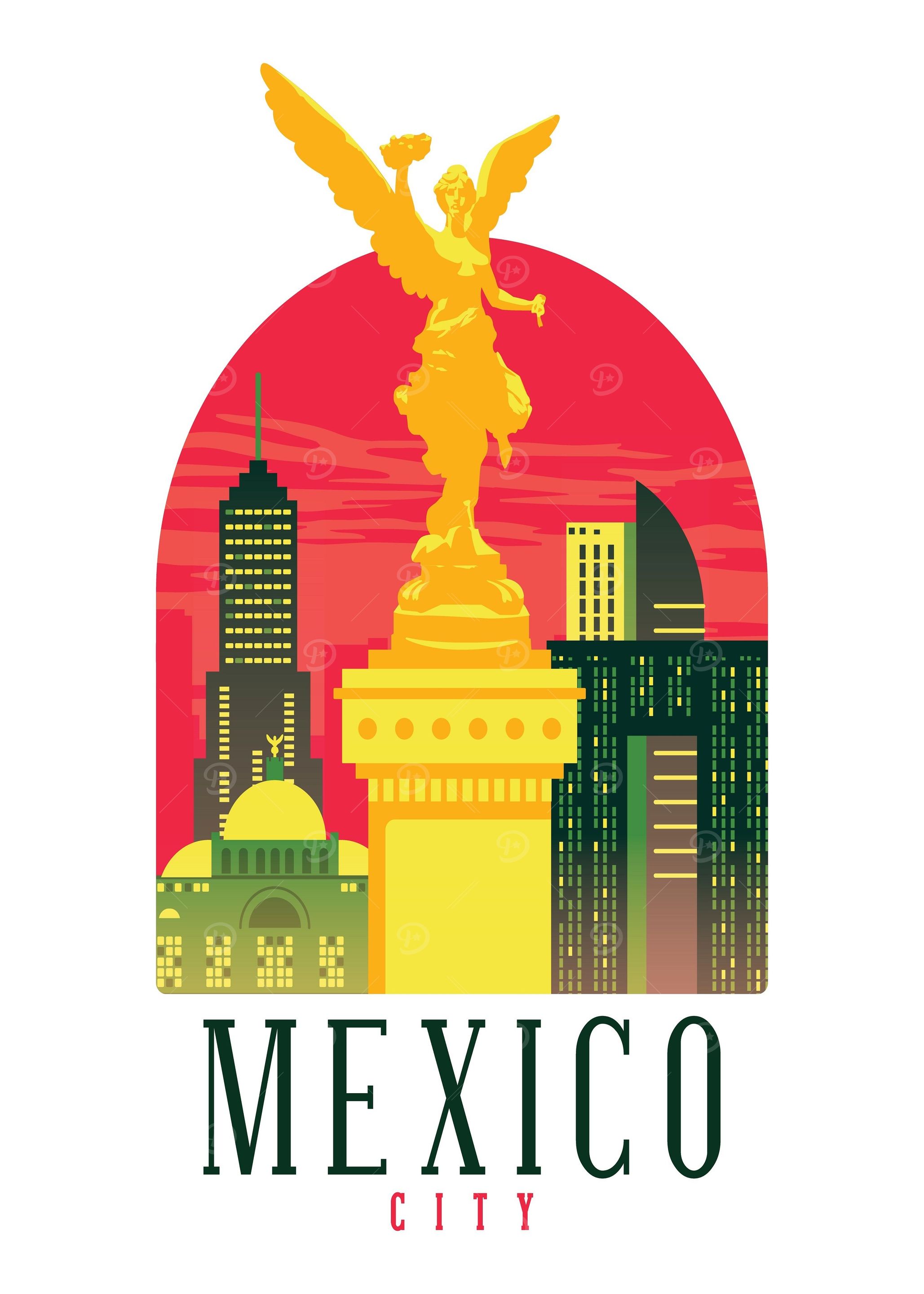 MEXICO CITY SKYLINE