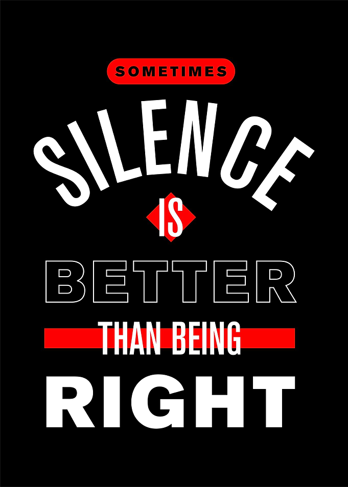 Sometimes Silence is