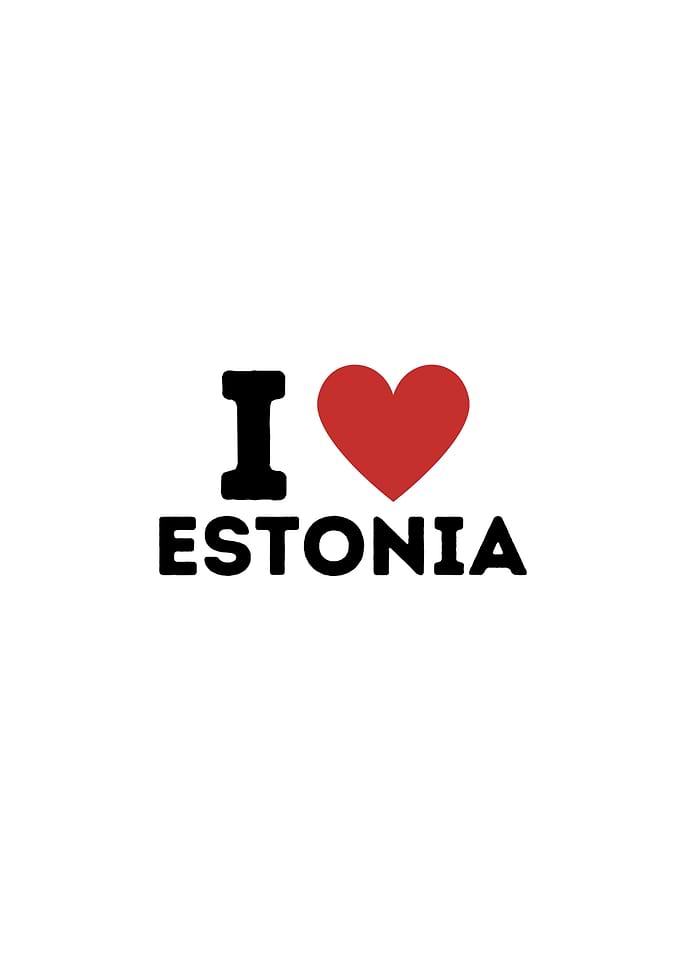I Love Estonia Simple