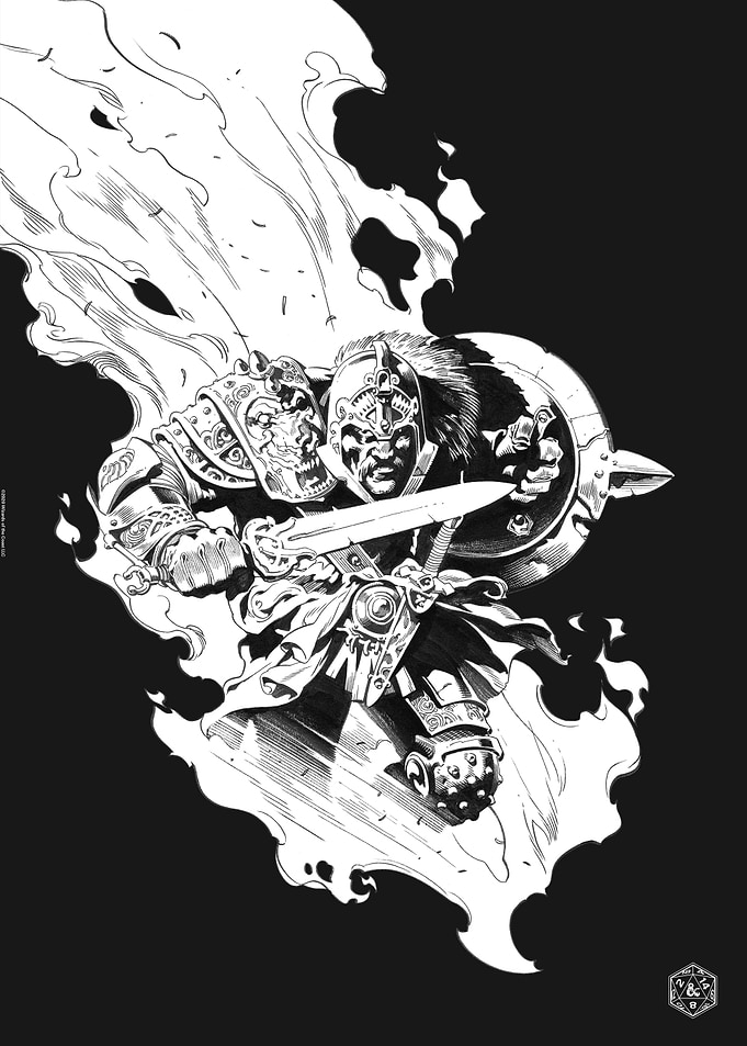 Black N White Warrior