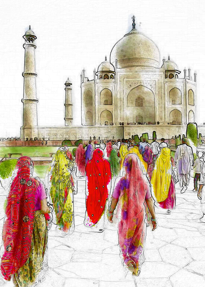 The Path To Taj Mahal