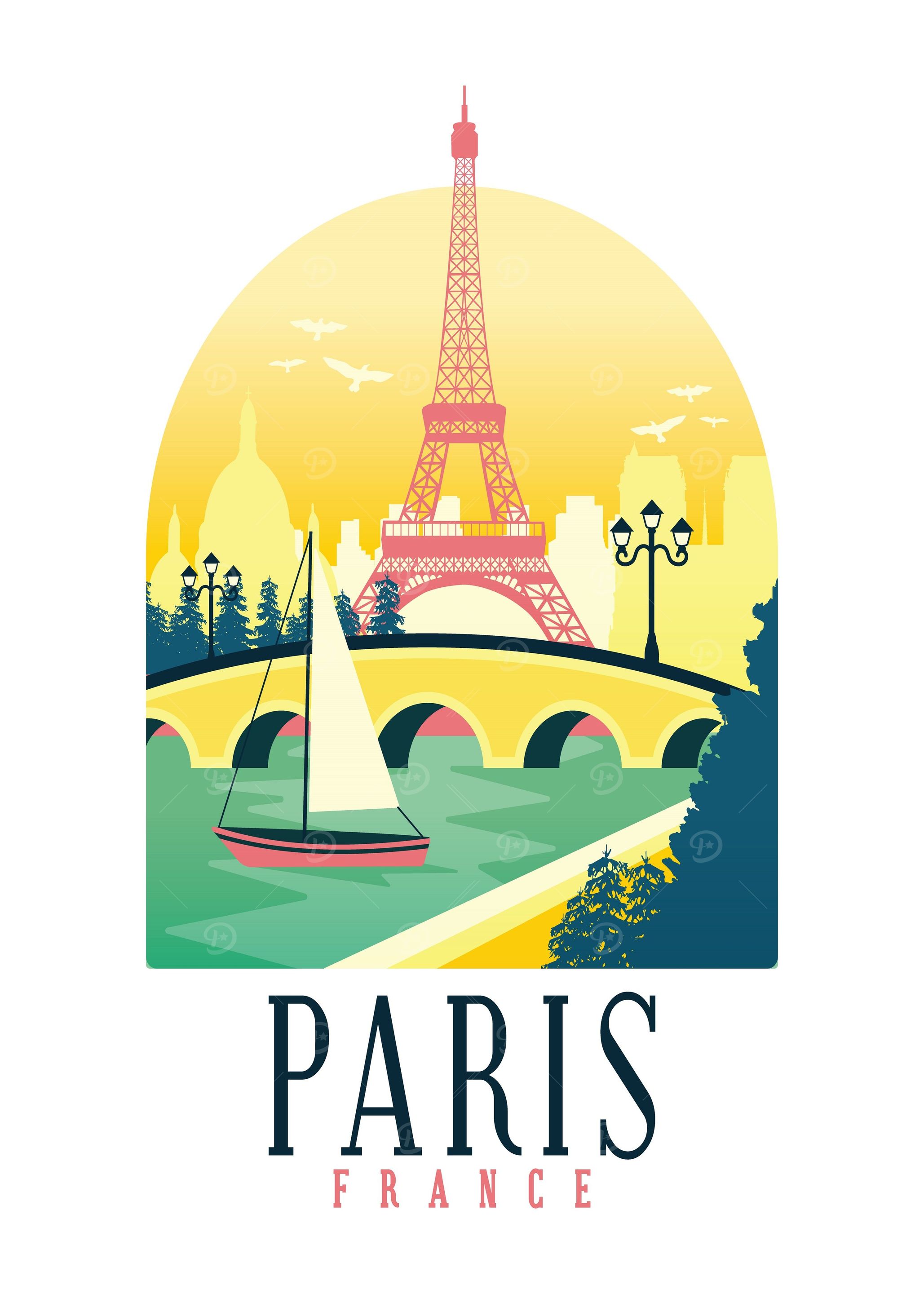 PARIS FRANCE SKYLINE
