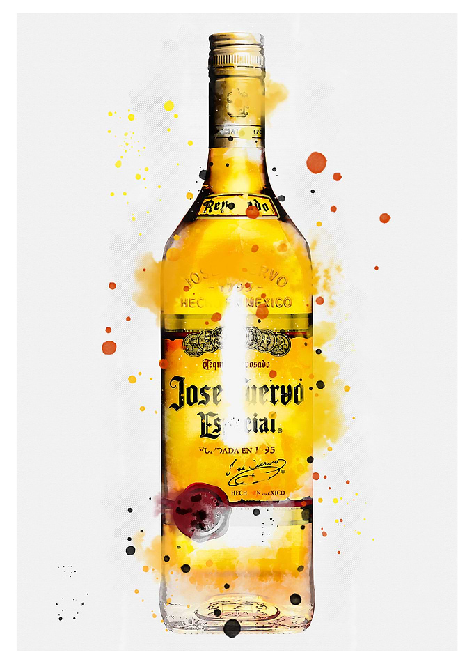 Jose Cuervo Inked art work