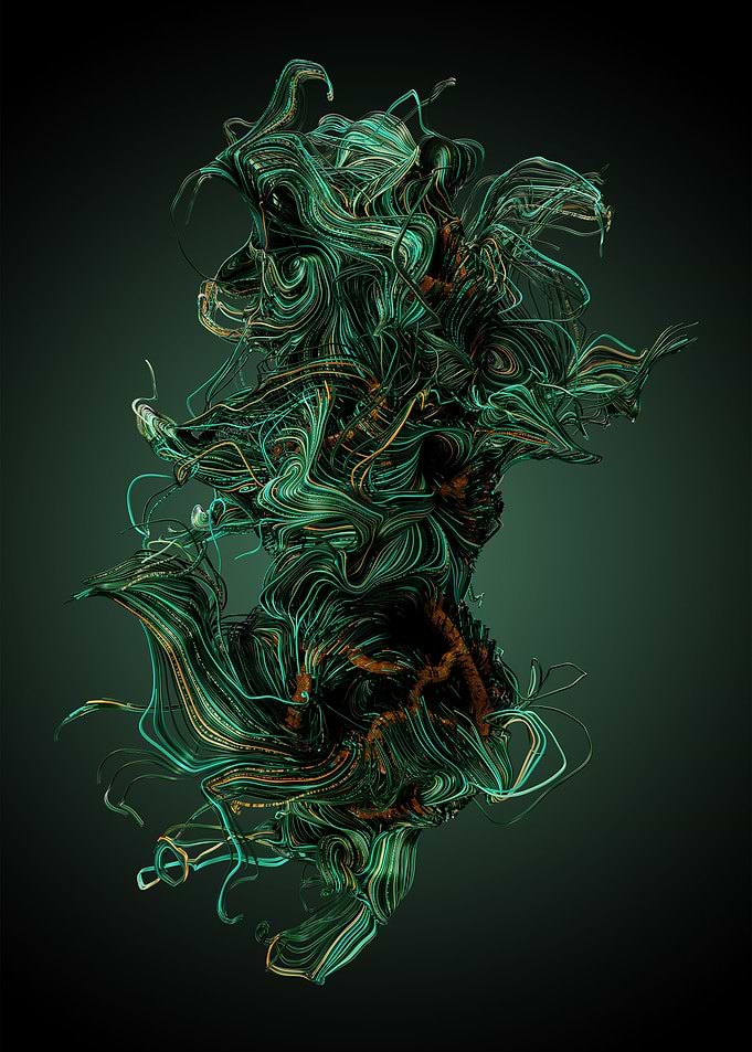 Chaotic Lines Art 26 Color