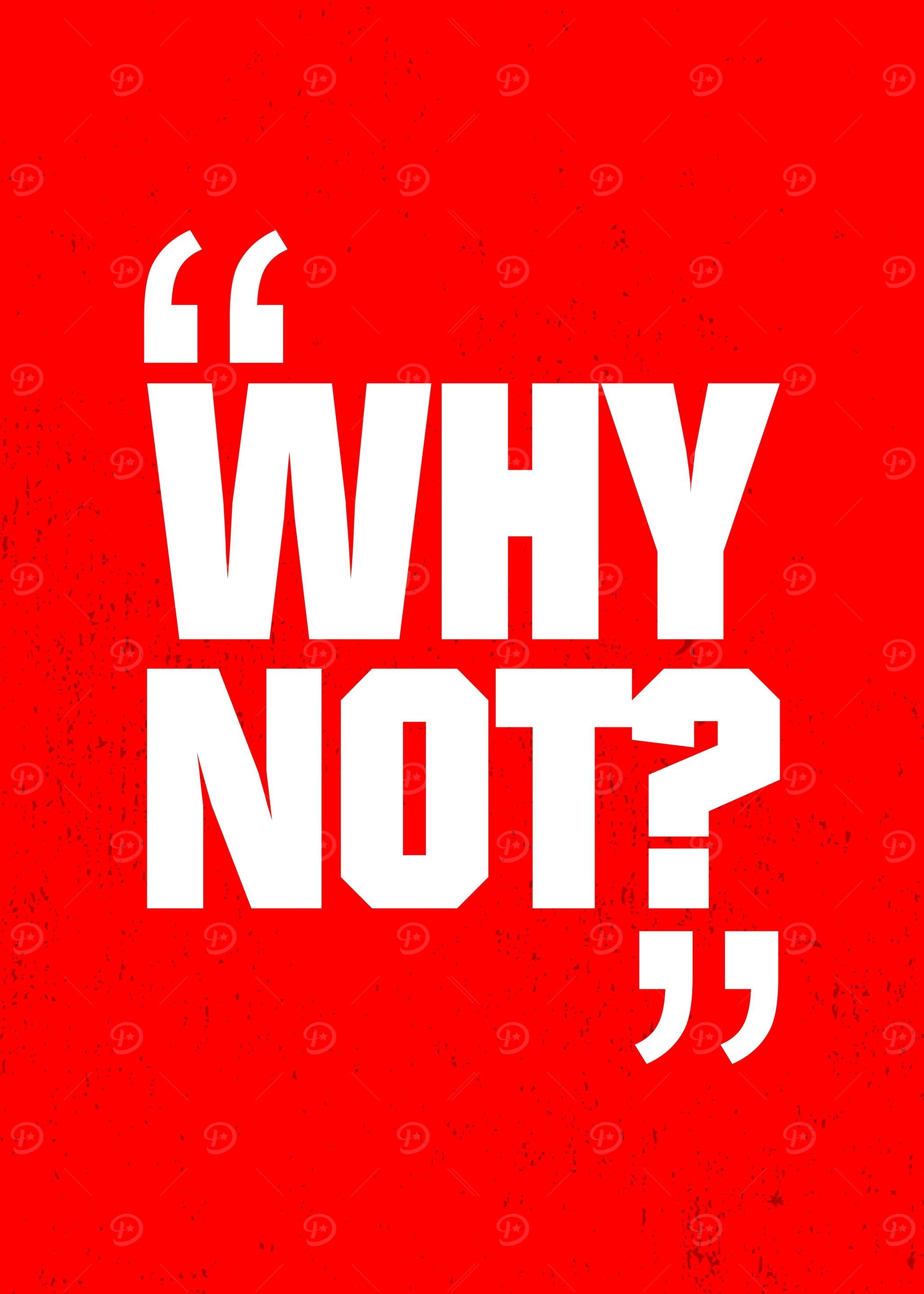Why Not Red Posters