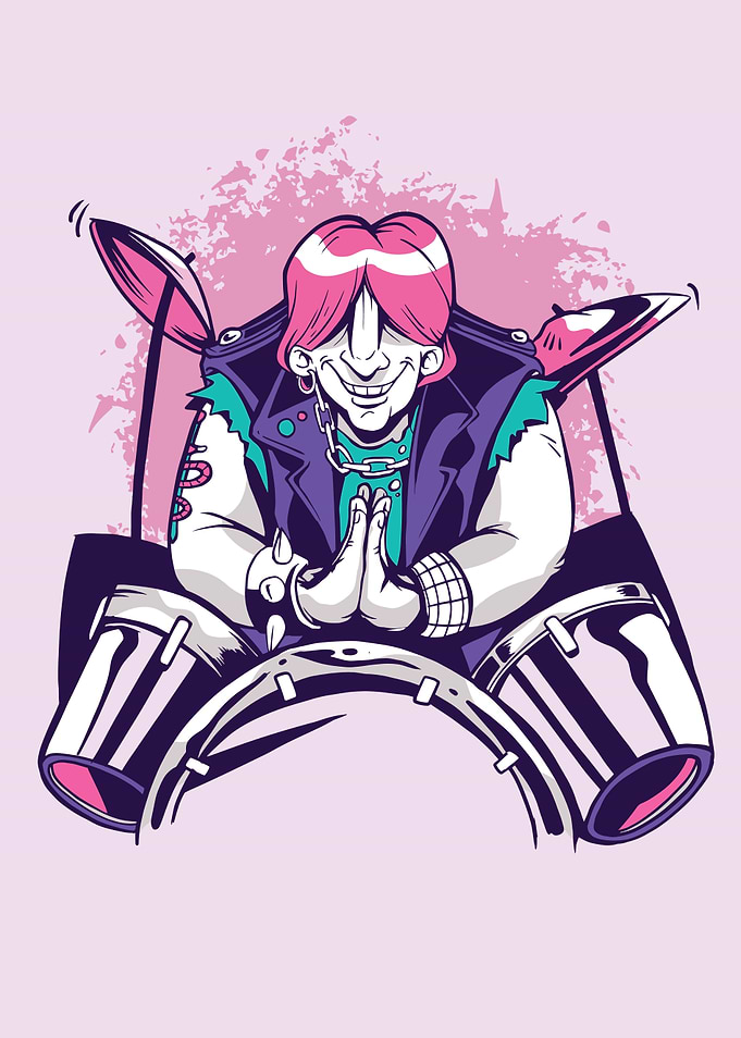Namaste Drummer Design