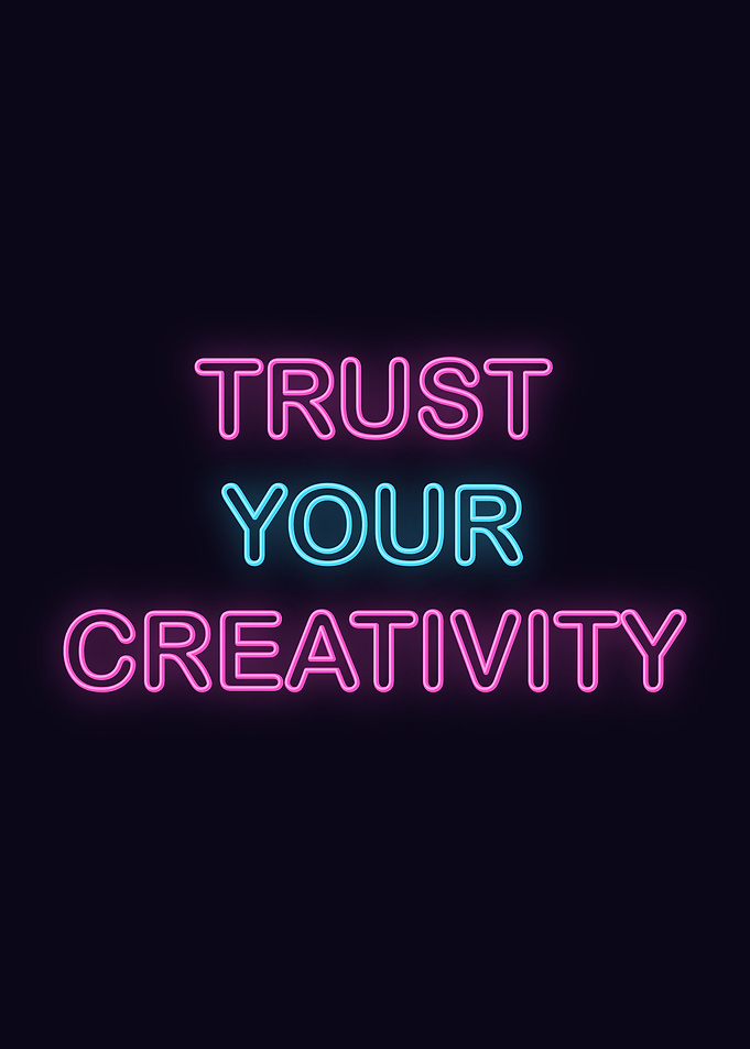 Neon Motivation Quote