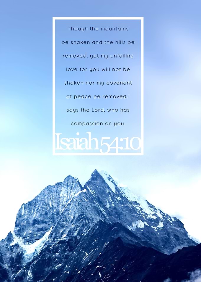 Bible Verse Mountain Peak
