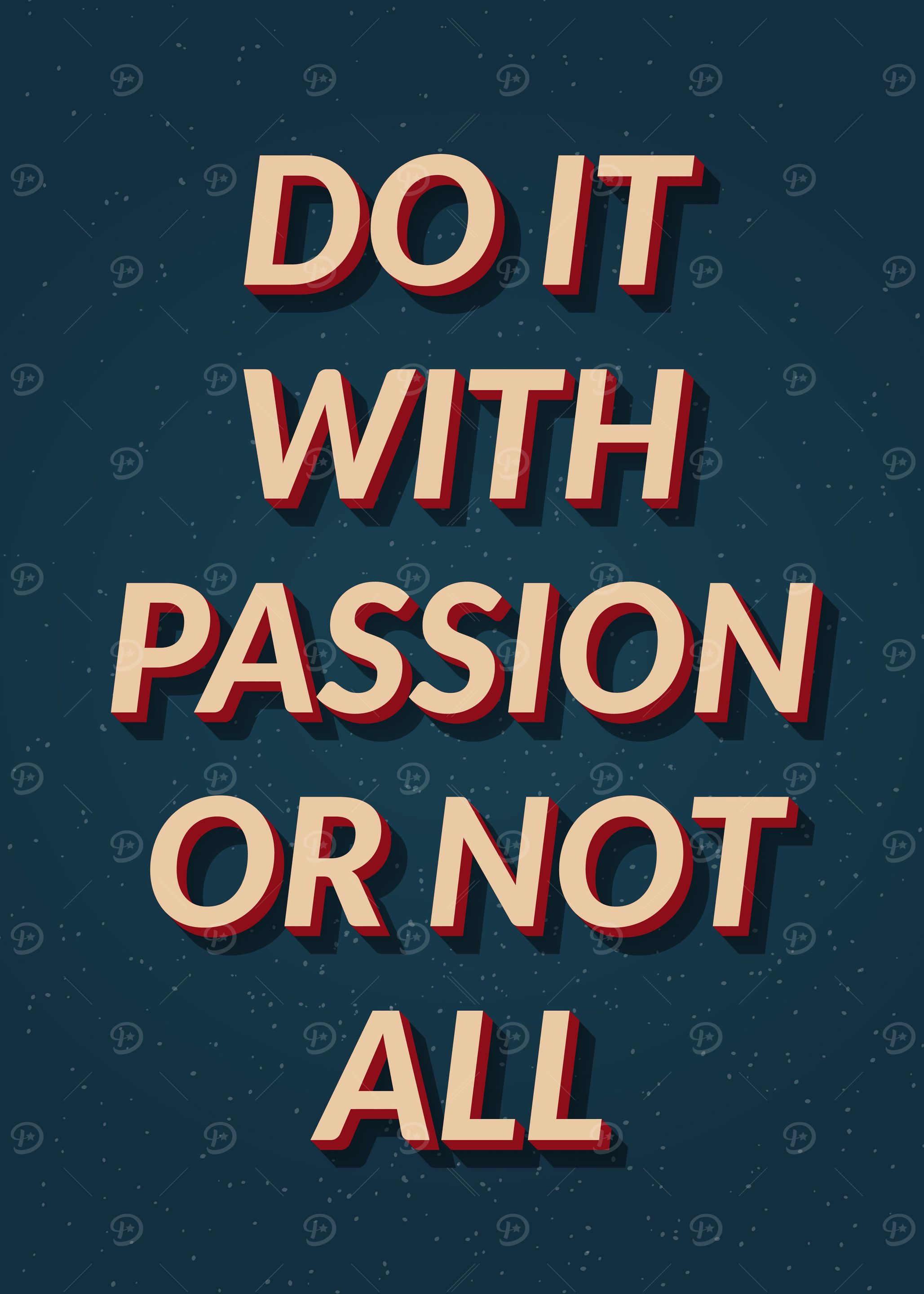 Vintage Motivation Quote