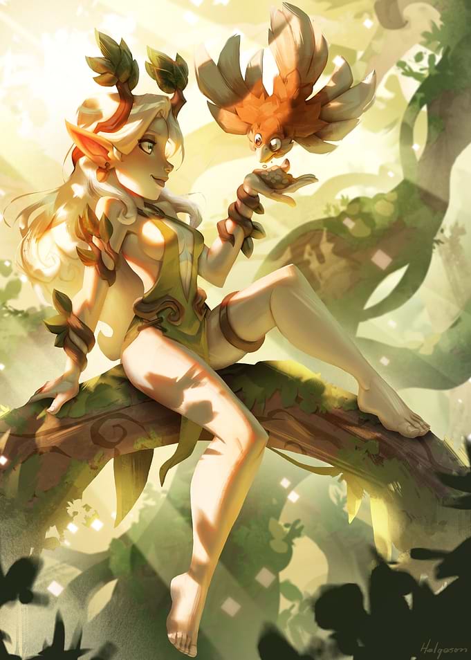 Elf in Forest