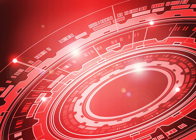 Tech background Red