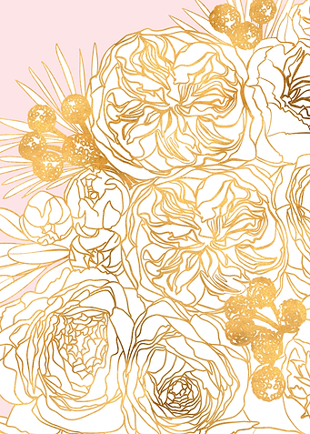Rekha roses pink gold