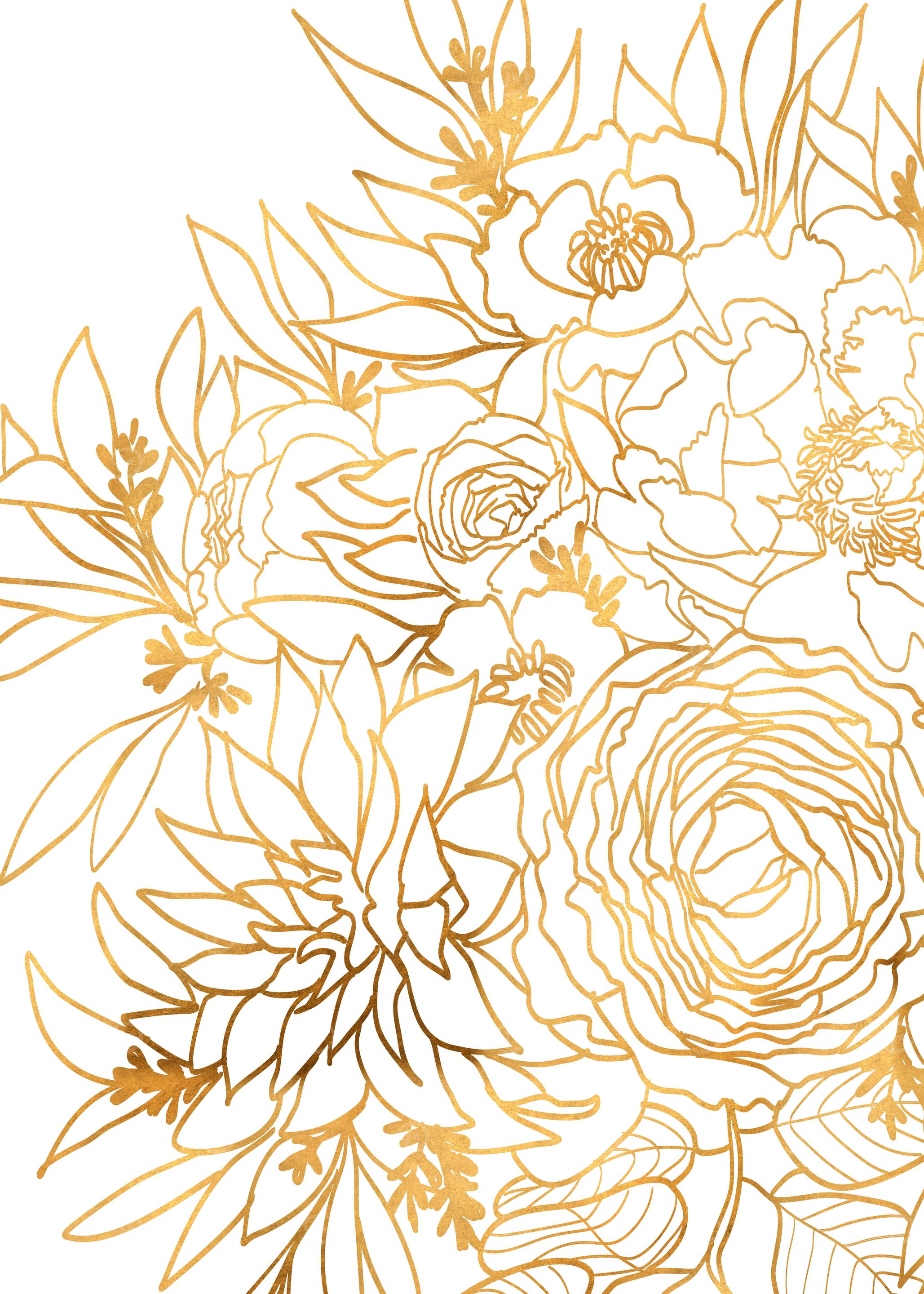 Nanette white and gold