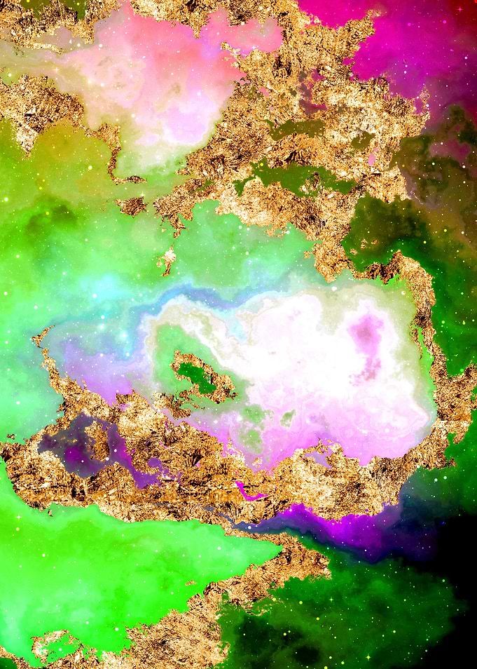 100 Starry Nebula in Space