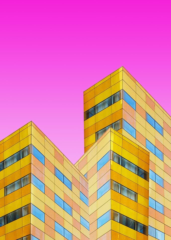 yellow and brown building