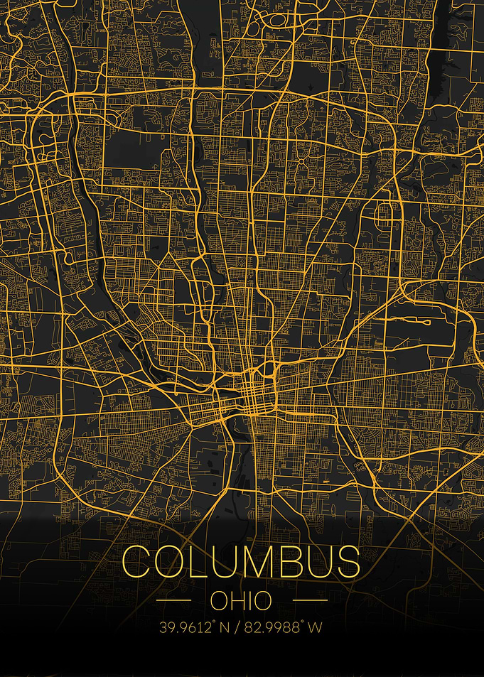 Columbus Ohio Citymap