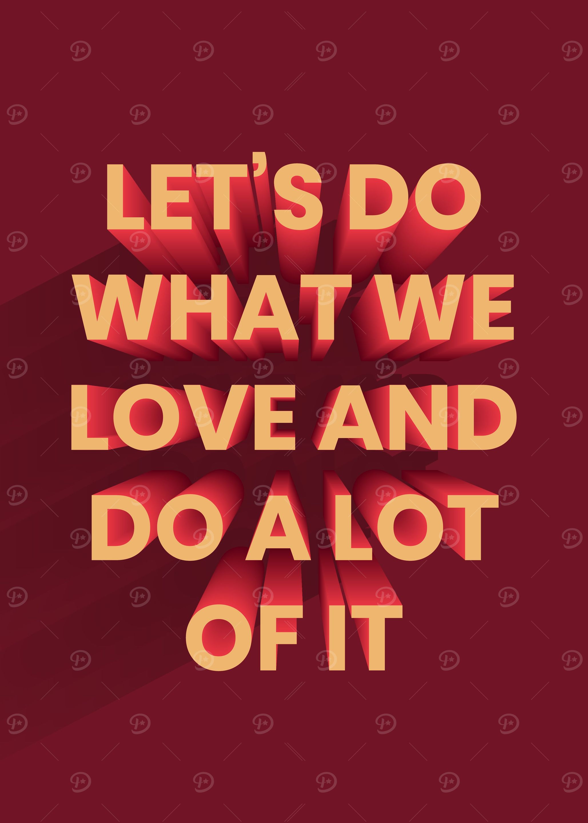 3D Motivation Quote