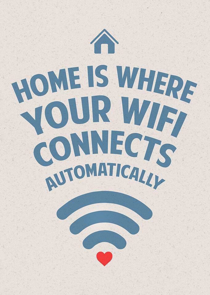 Funny WIFI Home Poster