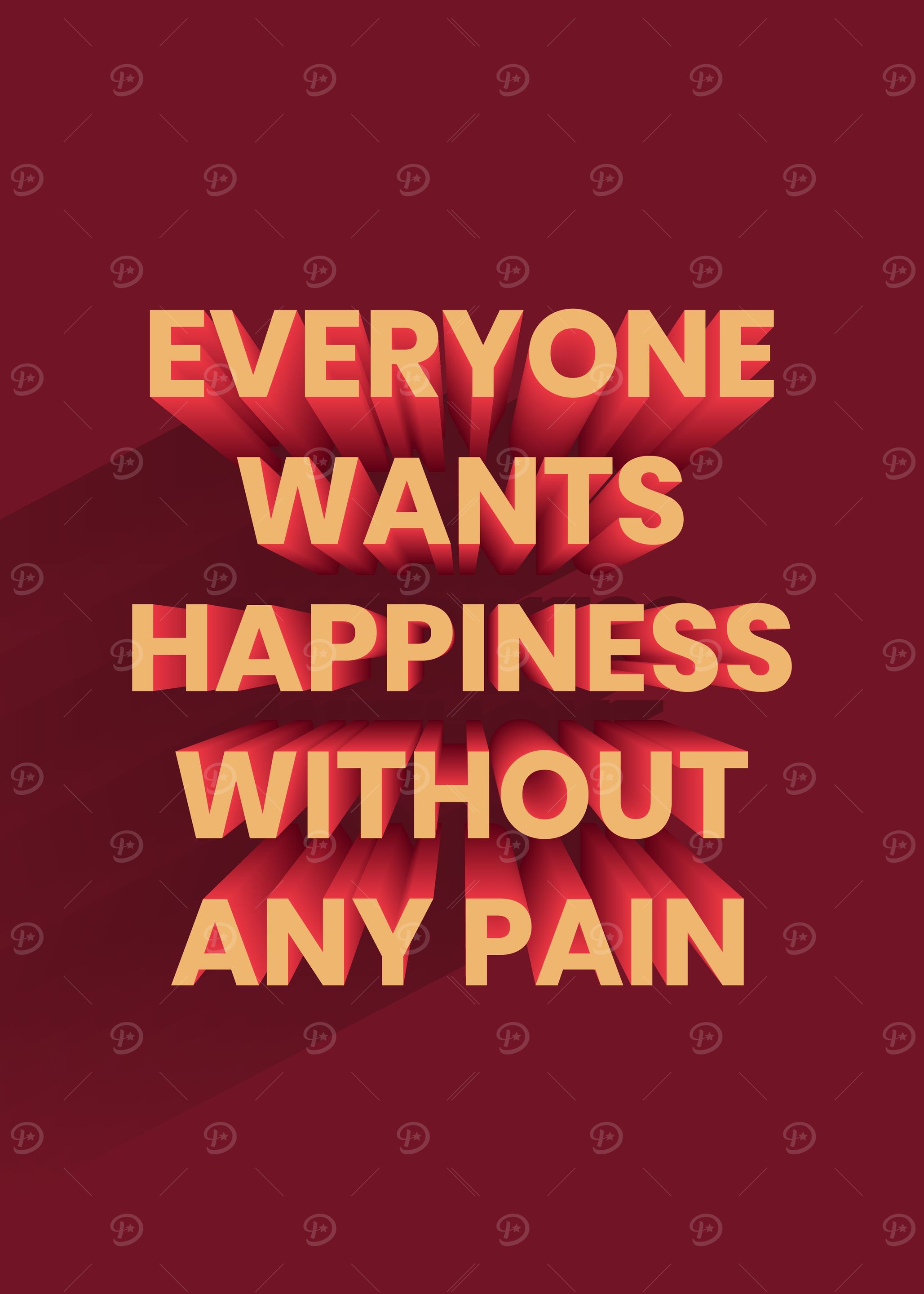 3D Motivation Quote