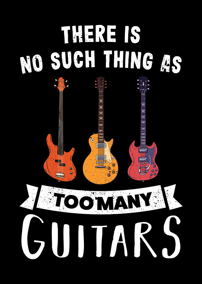 Too many Guitarist Gift