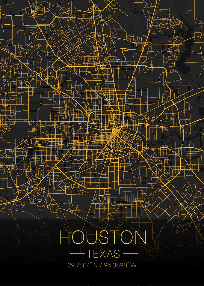 Houston Texas Citymap