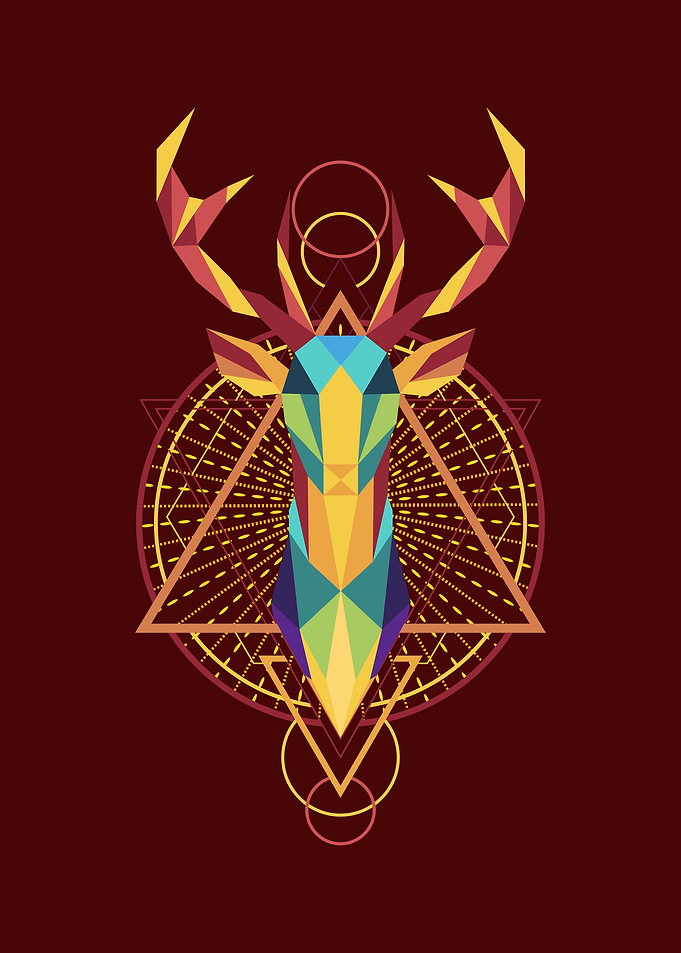 Colorful Deer Geometry