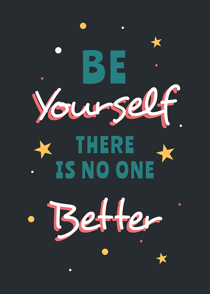 Be Yourself Vintage Black