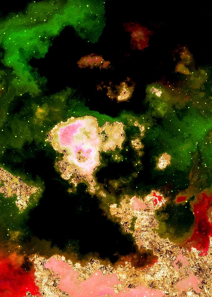 100 Starry Nebula in Space