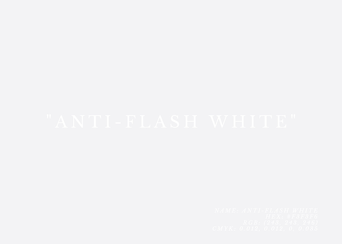 AntiFlash White