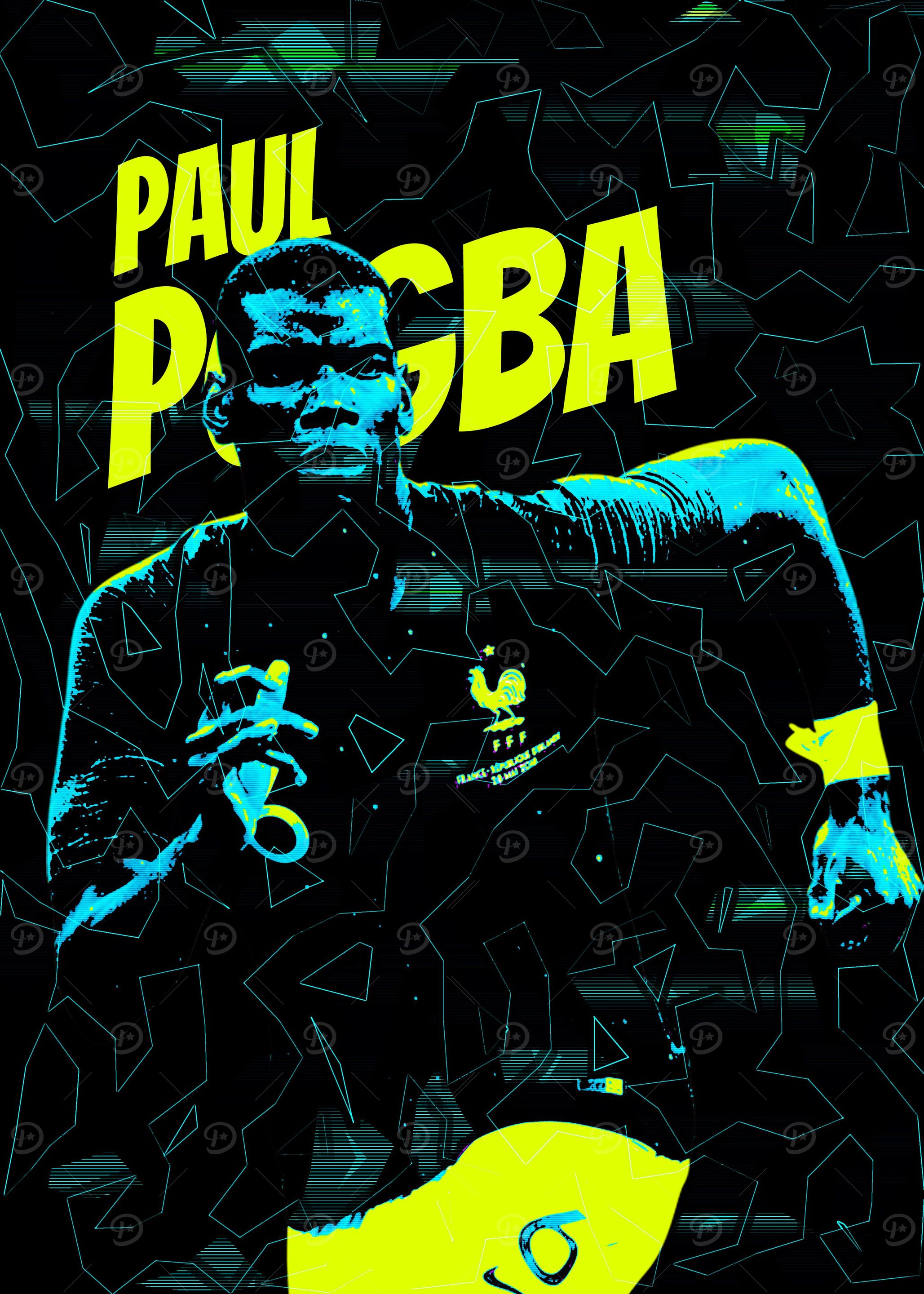 Paul Pogba 80s Poster