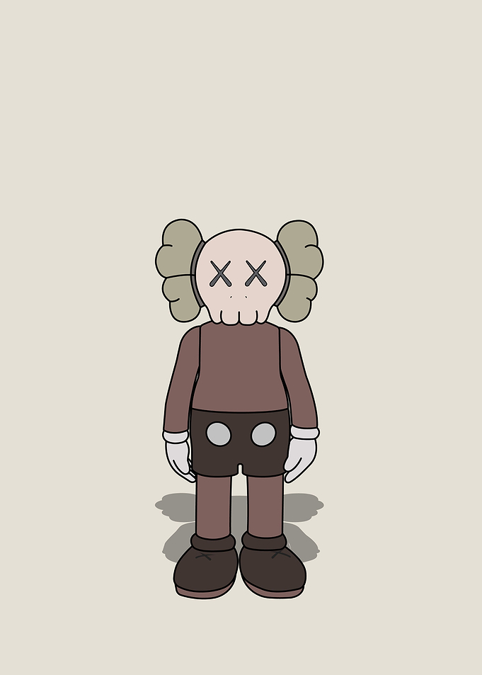 KAWS Standing Brown