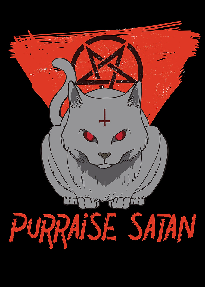 Purraise Satan I Evil Cat